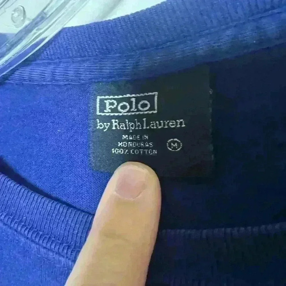 Vintage Polo Ralph Lauren 100% cotton long sleeve tshirt size M - Picture 2 of 4